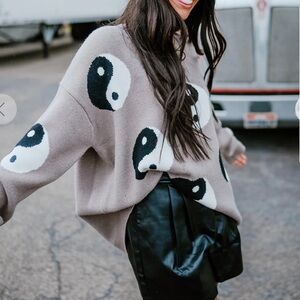 ☯️DRESSED IN LALA☯️ Karma Queen Sweater in Light Blue